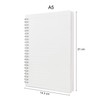 IBLUELOVER 2pcs A5 Spiral Bound Notebook Transparent Hardcover Lined/Blank Daily