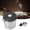 Coffee Bean Storage Stainless Steel Airtight Container Coffee with 30ml