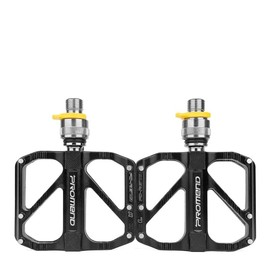 Bicycle Pedals Quick Release 3 Bearings MTB Pedals Aluminum Metal Body Smooth Lubrication Road Bicycle Pedals (3 Bearing Pedals with R67Q-QRD)