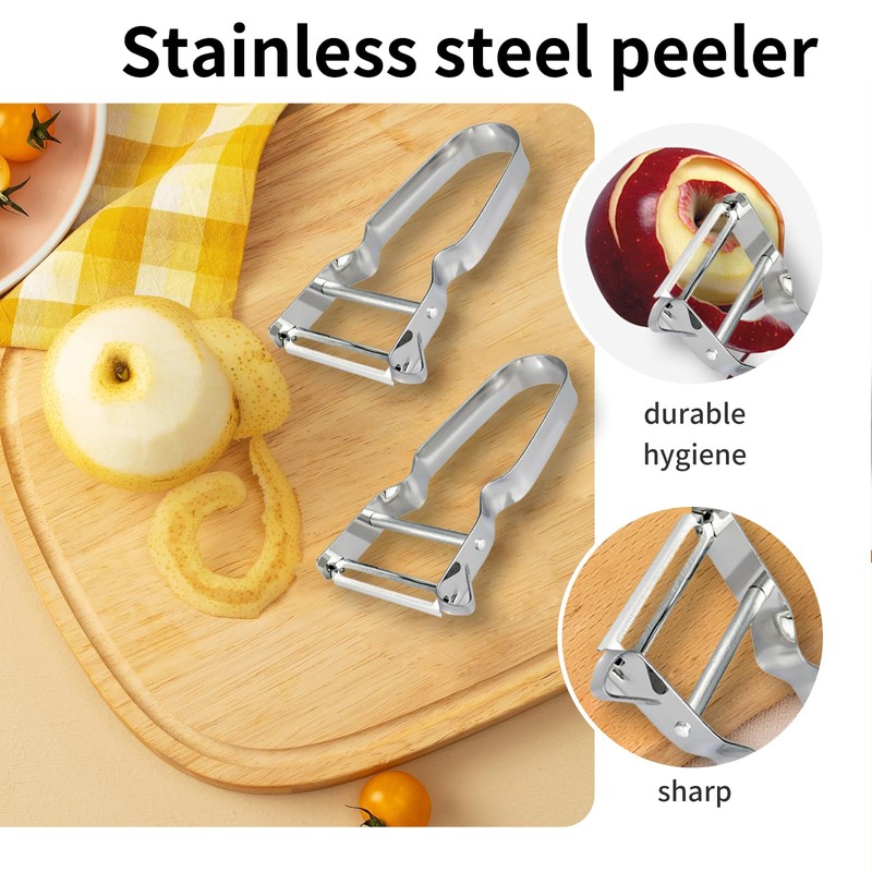 2 Pcs Peeler, Vegetable Peeler, Stainless Steel Speed Peeler, Vegetable