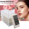Mekupeu 5 Layer Makeup Organizer Storage Box Clear Eyelash Storage