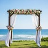 LINXTAR White Wedding Arch Draping Fabric 1 Panel 30'' x