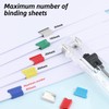 2 Pcs Reusable Handheld Paper Clam Clip Dispenser with 100