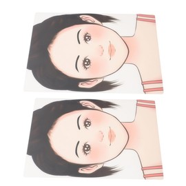 CORHAD 2pcs Reusable Face Paint Practice Board for Boys and Girls and Adults Safe Makeup Tool for Face Painting for Parties Weddings and Makeup Classes