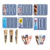 36 Moldes Resina Silicona Para Horquillas Pinza Para Cabello