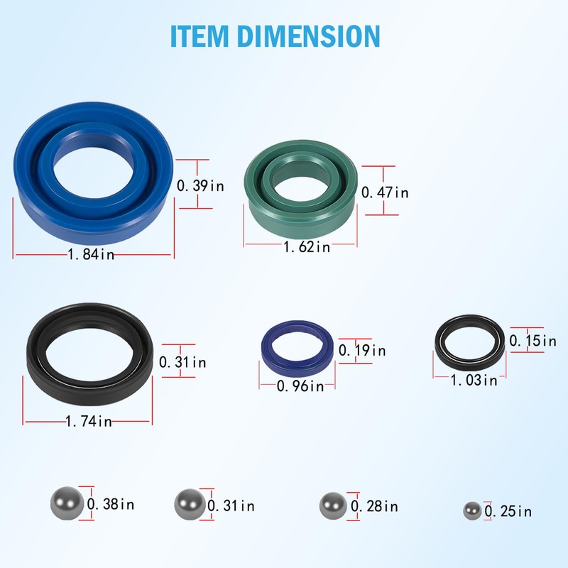 328.12031 Floor Jack Seal Replacement Kit for Sears Craftsman 2