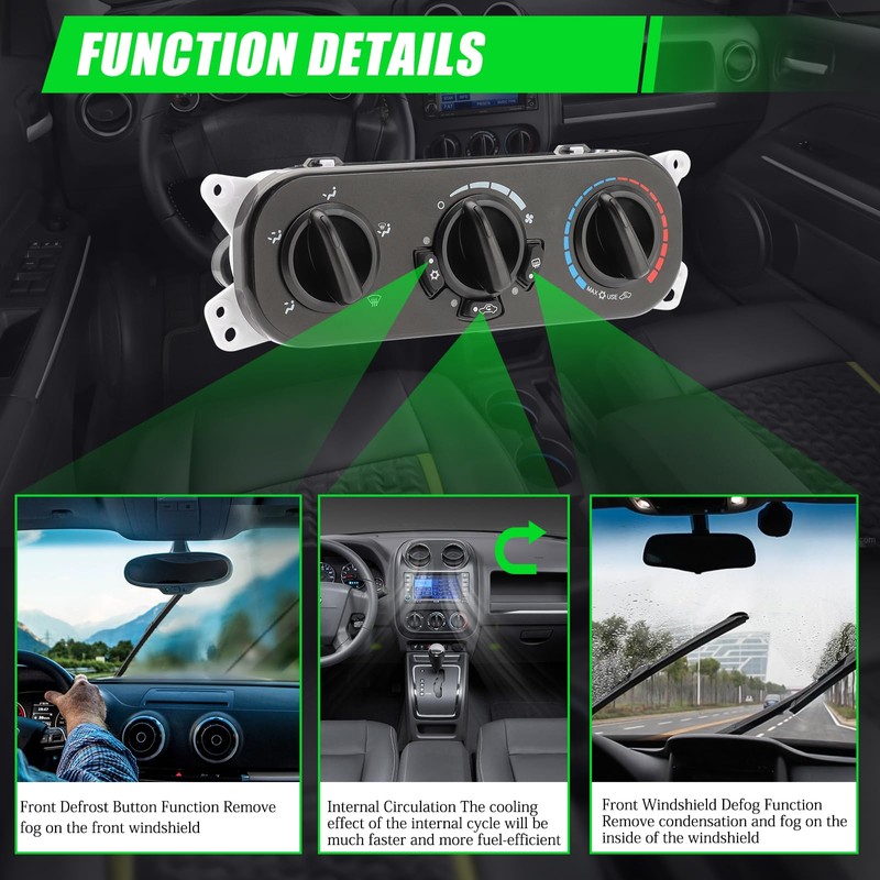 Exact Fit HVAC Heater AC Control Module for 2007-2010 Jeep
