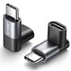 JSAUX Adaptador USB-C macho a USB-C hembra de 90 grados,