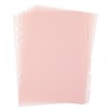 6 Pcs A5 Binder Dividers, 6 Holes Pink Clear Binder