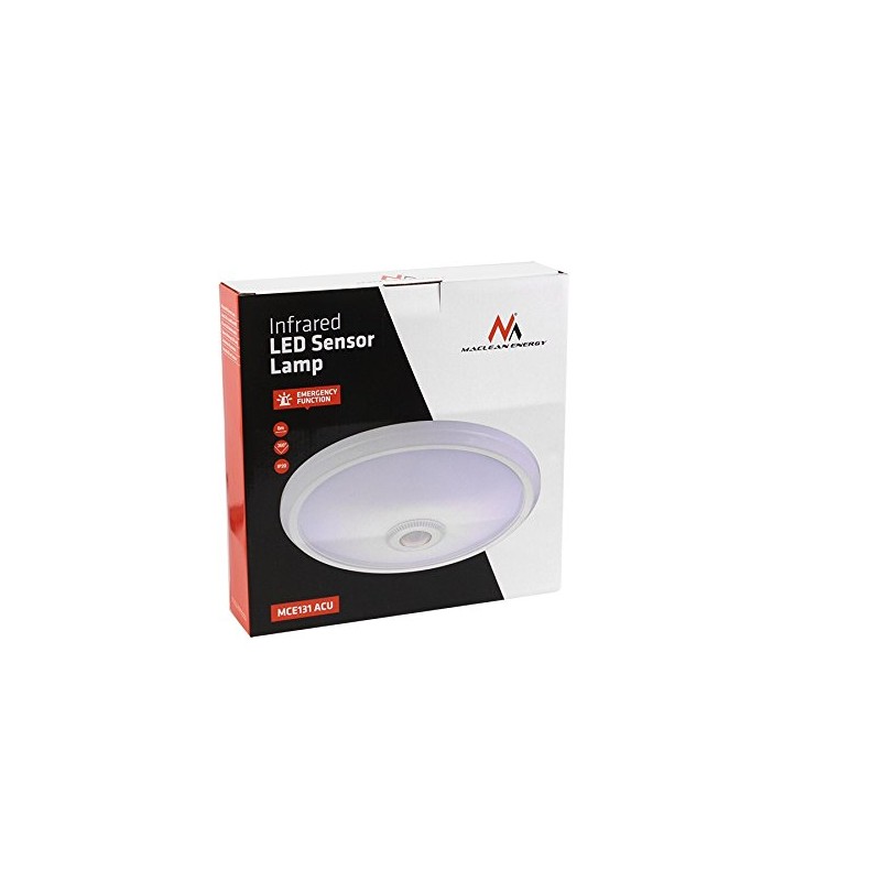 Maclean MCE131 ACU Infrarot LED-Deckenleuchte mit Bewegungsmelder + Stromausfall
