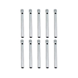 Diamond Coated Drill RLECS 10PCS 5mm Diamond Coated Hole Saws Drill Bits for Glass Ceramic Tile Marble Rock Porcelain Bottles Pots Brick, Silver Diamond Finger Milling Bit