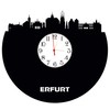 bigcopy e.K. Erfurt Skyline Wall Clock with Dial / Vinyl