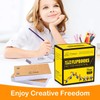 PRIMBEEKS 12 Pack Premium Blank Flip Books Paper with Holes,