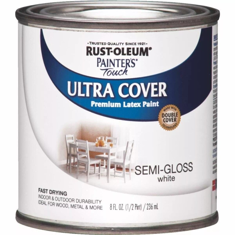 RustOleum S/G White Latex Paint