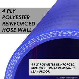 1.25 Inch 3-Ply 90 Elbow Turbo Intake Piping Connector Coupler Silicone Hose Automotive Parts, Blue