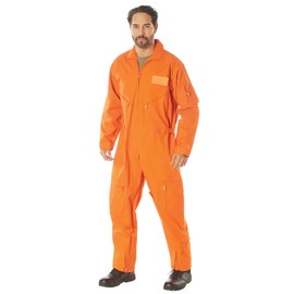 Rothco Flightsuit – Mens Pilot Coveralls – Costume Cosplay Jumpsuit, Orange, X-Large