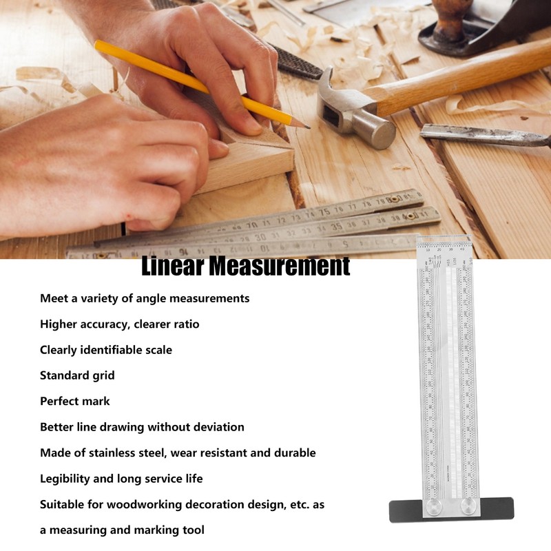 Woodworking Scribing T Rules Accuracy Marking Positioning Scribing T Ruler