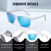 Myiaur Pack of 2 Men's Polarised UV400 Protection Sunglasses for