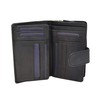 Womens Soft Real Leather Purse Trifold Booklet Clutch Credit Card