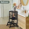 COSYLAND Toddler Standing Tower - Adjustable Height Toddler Kitchen Stool