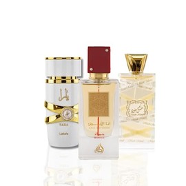 Lattafa Perfumes Yara Moi, Musk Mood EDP - 100Ml (3.4Oz) & Ana Abiyedh Rouge EDP - 60ML(2.0 oz)