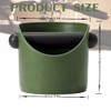 POPOYU Coffee Knock Box,Mini Espresso Knock Box,Army Green Coffee Grounds