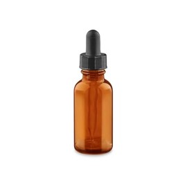 United Scientific™ 0.5oz (15mL) Leakproof Flint Glass Dropper Bottles, Amber Glass, Pack of 12