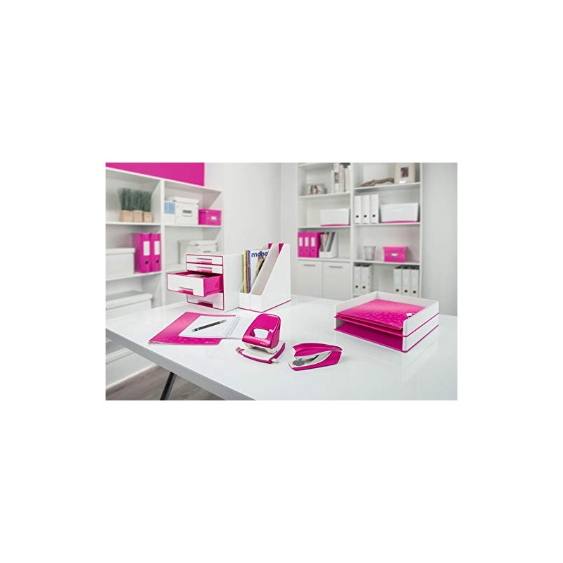 Leitz Active Hole Punch - Pink