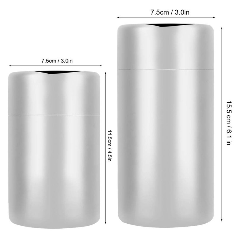 Kitchen Canister Set, 550ml Stainless Steel Food Storage Container Portable