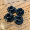 Eames Replacement Chair Glides x4 - 7/16” Black With Black