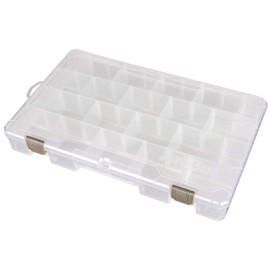 ArtBin 5004AB Caja de soluciones grandes con divisores, organizador de arte y manualidades, [1] caja de almacenamiento de plástico, transparente