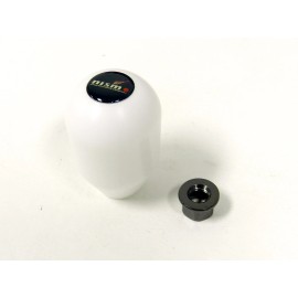 SESHOP M10X1.25 WHITE DELRIN TEFLON LIGHT WEIGHT RACE SHIFT KNOB FOR NISSAN 180SX 240SX