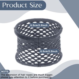 Chuangdi 20 Pieces Large Cotton Hair Ties Thick Hollow Cotton Stretch Ponytail Ties Netted Sport Elastics Scrunchies for Thick Heavy Curly Hair(Bright Colors)