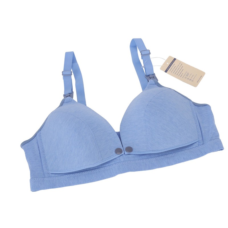 Women's Seamless Nursing Bra Soft Cotton Front Closure Design Breastfeeding