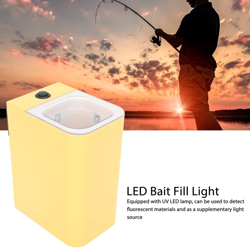 Fishing Bait Filling Light ABS Waterproof Portable UV LED Bait