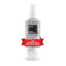 IGK GOOD BEHAVIOR 4-in-1 Prep Spray | Leave In + Instantly Detangled + Heat Protectant | 24-Hour Frizz Control | Vegan + Cruelty Free | 207ml | 7 oz:_Retail