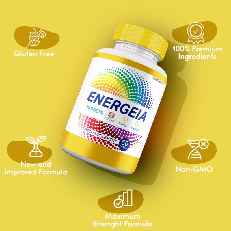 Energeia Capsules, Maximum Strength Formula, Energia Pills Supplement (1 Pack)
