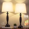 White Lamps for Bedrooms Set of 2 - Touch Control