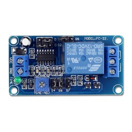 UCTRONICS DC 12V Time Delay Relay Module for Smart Home, Tachograph, GPS, PLC Control, Industrial Control, Electronic Experiment, Arduino Robot
