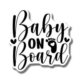 Baby On Board Car Magnet - Baby On Board Sign - Cute Baby Alert Magnet - Baby On Board Sticker - Baby Safety Alert Magnet Decorative Magnet Decorative Magnet AAMT0903