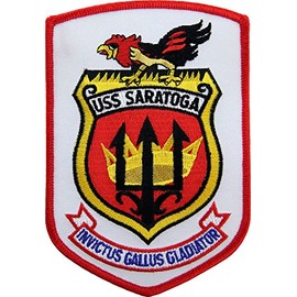 USS Saratoga Ship Patch Full Color
