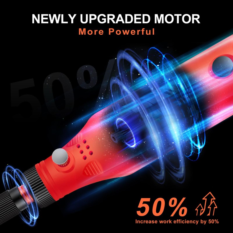 CHOKMAX Mini Wireless Rotary Tool with Work Screen, 3 Speed