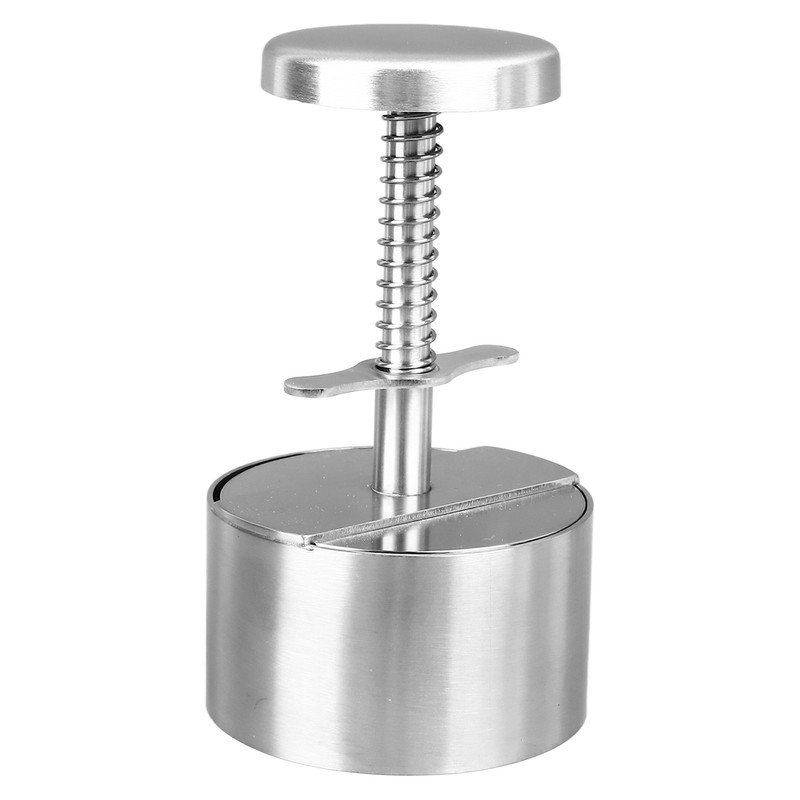 Stainless Steel Burger Press Professional Efficient Manual Prevents Stick Grill