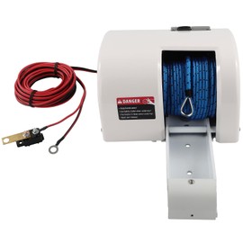 SCITOO 35 LBS Saltwater Electric Anchor Winch With Wireless Remote Control Kit Boat
