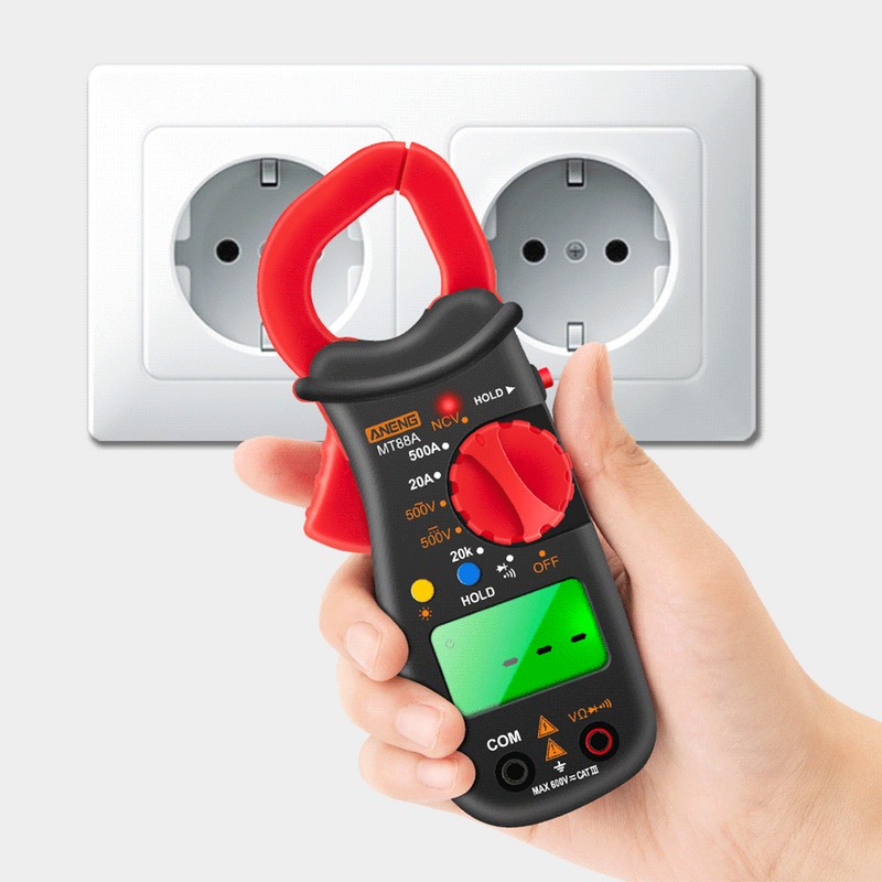 ANENG MT88A Clamp Meter Multimeter LCD Digital Universal Meter 1999