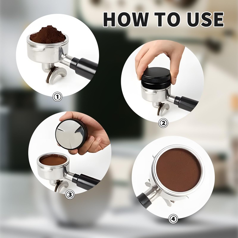 lcvtos Coffee Distributor 58 mm, Espresso Leveler, Coffee Making Accessories,