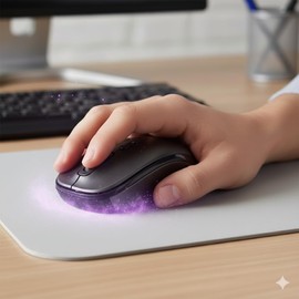 NGS Easy Gamma - 2.4GHz Wireless Optical Mouse Nano Receiver, 1200 DPI with USB Port, 2 Buttons + Scroll Wheel