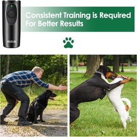 MODUS Ultrasonic Dog Barking Deterrent Device, Anti-Barking Device for Dogs, Bark Control Range of 16.4Ft, Dog Trainer, Wrist Strap, Battery Included, LED Indicate, Indoor and Outdoor