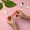 BambooMN 15cm 5mm Nail Cuticle Pushers/Cuticle Remover, Bamboo Wooden Stick,