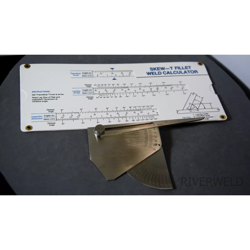 RIVERWELD SKEW-T Fillet Welder Gauge Gage Welding Inspection Measurement Test